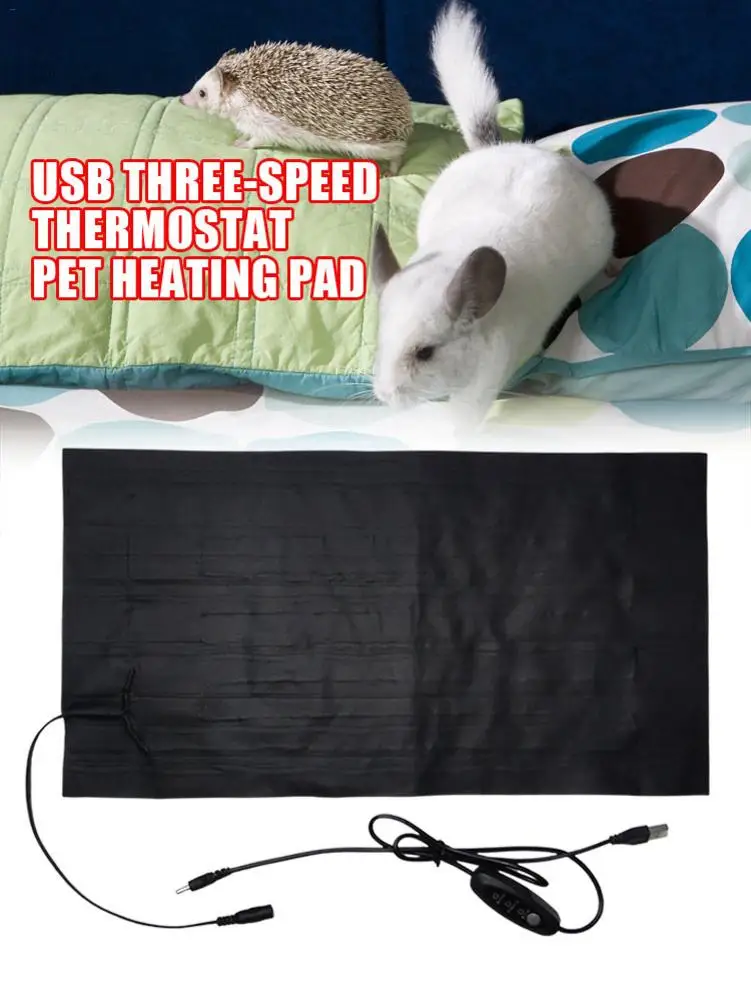 USB Tampon de Încălzire Pentru animale de Companie Câine, Pisică Electric Cald Covor Pentru Animale de Companie Încălzire Mat Covor de Carbon Tesatura de Căldură Pad La / misc \