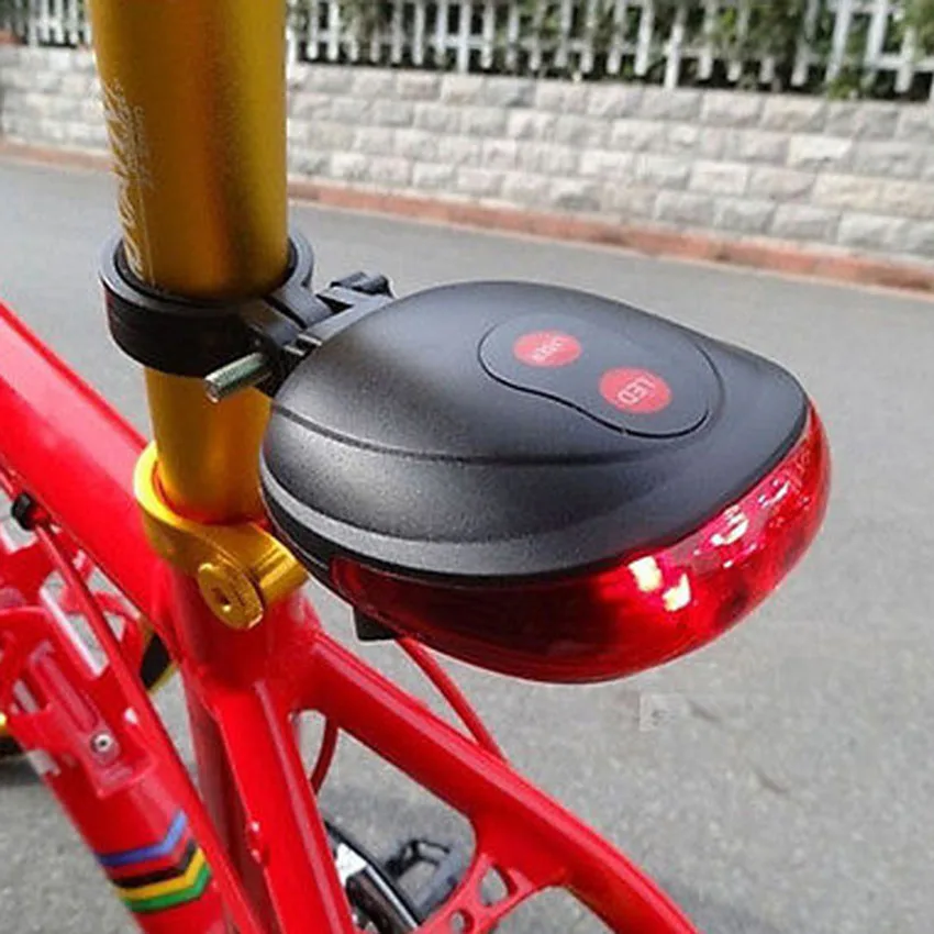 calendar Really Grant 5 LED-uri 2Laser Ciclism biciclete Biciclete Lumini 7 Modul de Siguranță  Lampă Spate rezistent la apa cu Laser de Lumină Led de Avertizare spate  Lanterna pentru Biciclete La reducere! / Accesorii Pentru