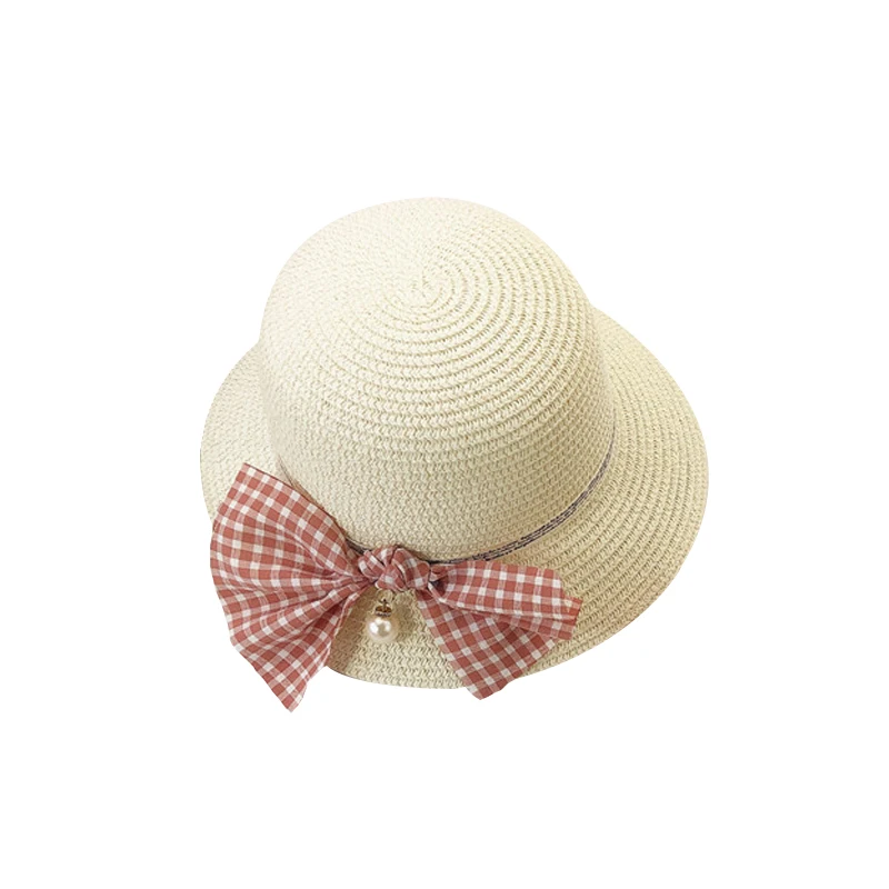 2-6 Ani Fete Arc Pălărie De Pentru Fata Panama Pălărie Copil Pălării Capace Realizate Manual De Copiii De Soare Capac Copii Pălării De Vară La reducere! / misc \ www.andub2b.ro