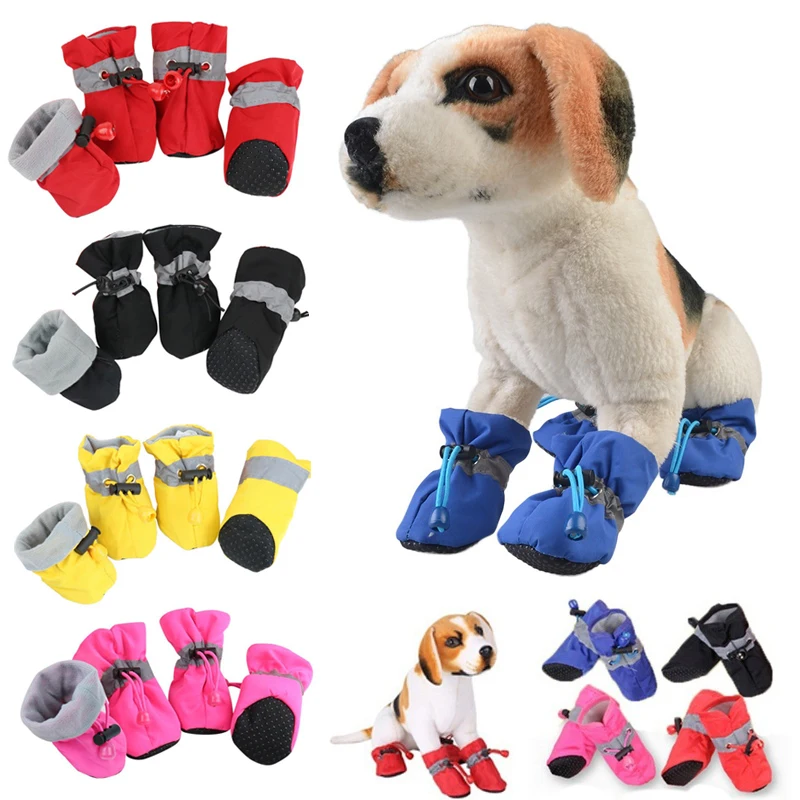 Cizme de toamna pentru Caini Chihuahua, Câine Pantofi Pui Șosete Pantofi de Iarna Impermeabil Șosete pentru Cizme de Zăpadă Animal de casă Supplies Câine Boot La / Câinele Imbracaminte