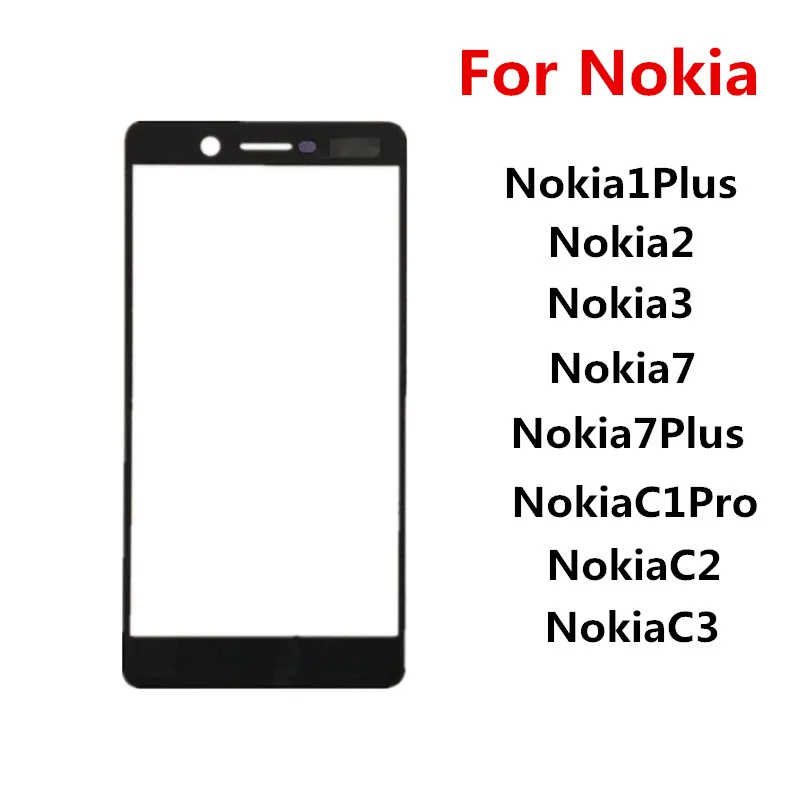 Plain tense leave Ecran exterior Pentru Nokia 1 Plus 2 3 7 C1 Pro C2 C3 Fata Panou Tactil LCD  Display Ecran Sticla Capac Obiectiv de Reparare a Înlocui Piese La  reducere! / Piese Telefoane Mobile \ www.andub2b.ro