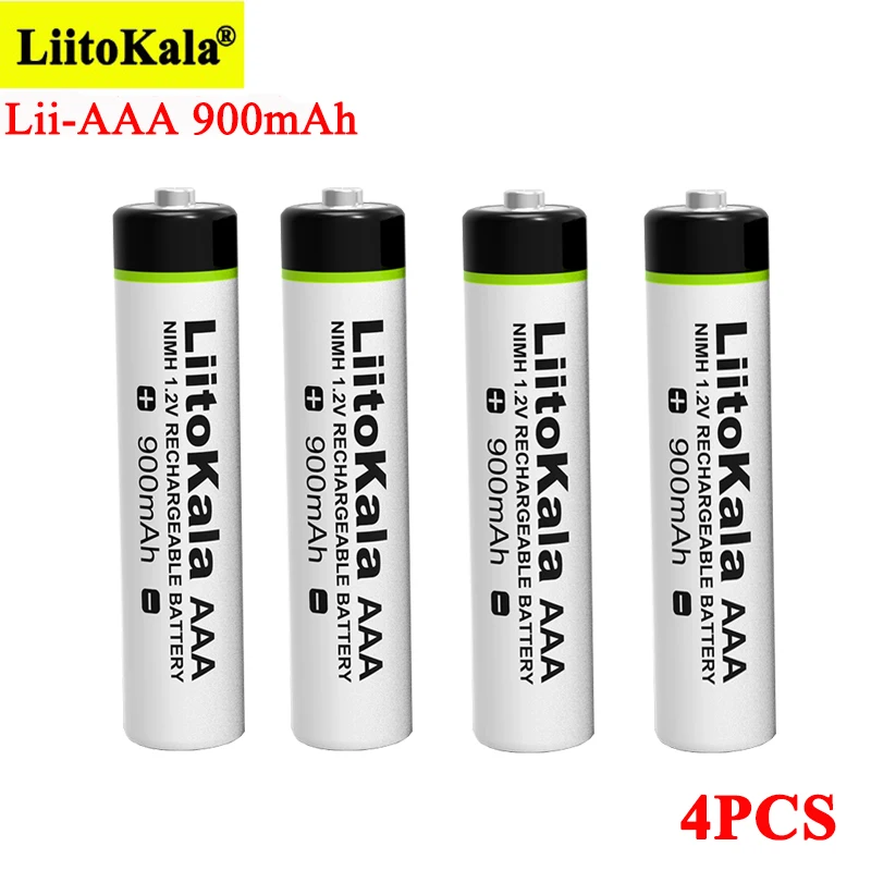 LiitoKala Original 900mAh Acumulator NiMH 1.2 V Baterie pentru Lanterna, Jucarii,control de la distanță La reducere! / \